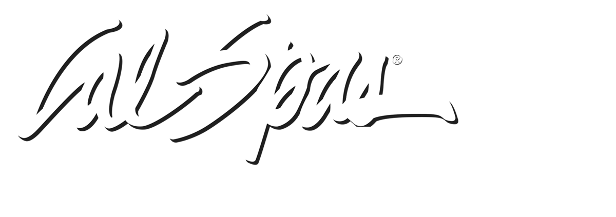 Calspas White logo hot tubs spas for sale Fort Wayne